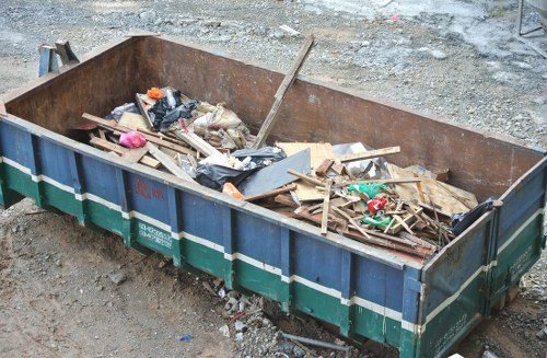 Residents of Dulwich disposing of rubbish in bins