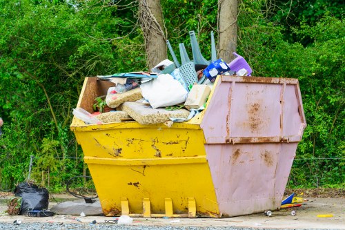 Municipal rubbish collection truck in Arkley