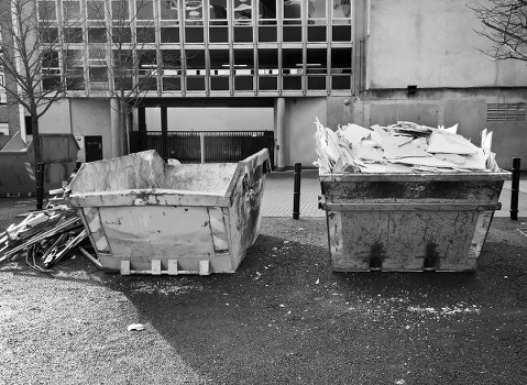 Council rubbish collection truck in Osterley neighborhood