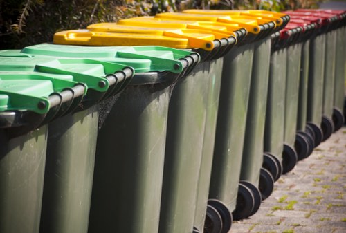 Bulky waste collection truck in Friern Barnet