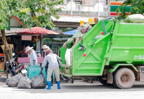 Clean and tidy Lambeth neighborhood post waste collection