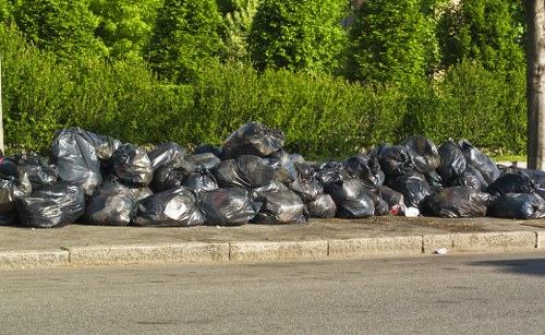 Recycling program in action in Millwall