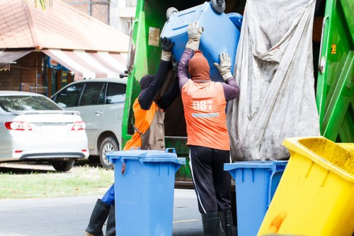 Residents disposing of bulk waste