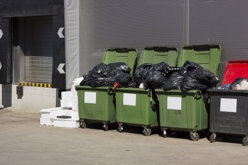 Recycling center in Islington handling various materials